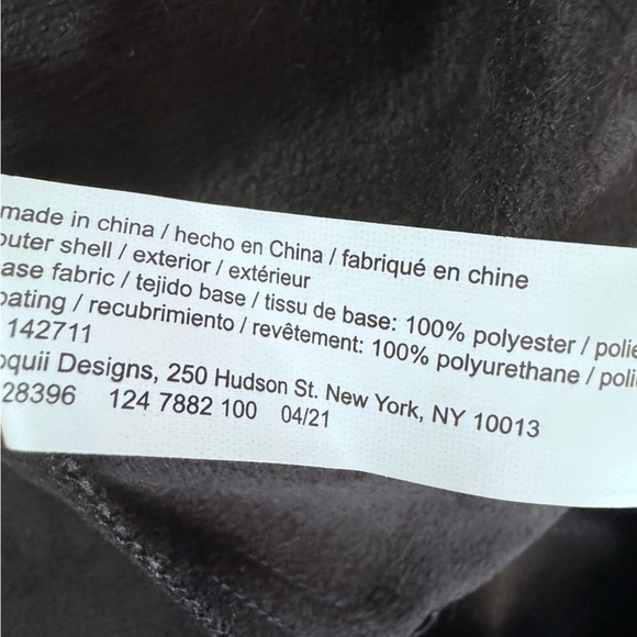 Eloquii Black Faux Vegan Leather Button Down Belted Shacket Size 24 - Picture 10 of 12